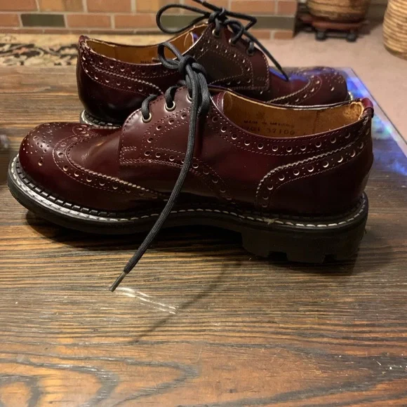 SOLD!  Sz 8 Vintage John Fluevog Angel Soles Oxford Shoes - Picture 11 of 16